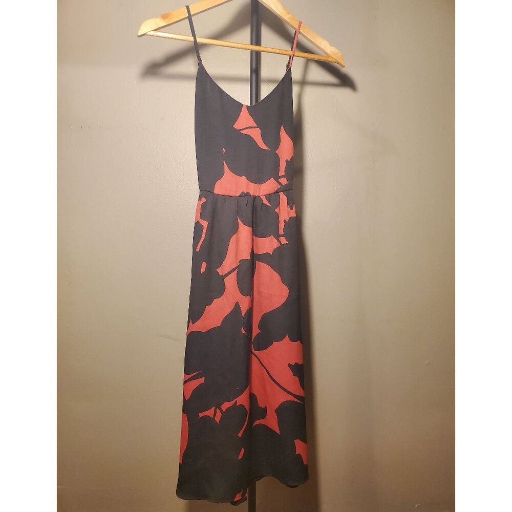 LOFT Floral Midi Dress, Size 4P